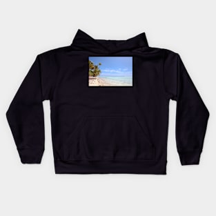 Tetiaroa Simple Ocean Palms Kids Hoodie